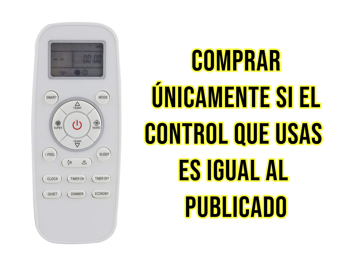 LIDERT Control Remoto para Aire Acondicionado HISENSE Minisplit