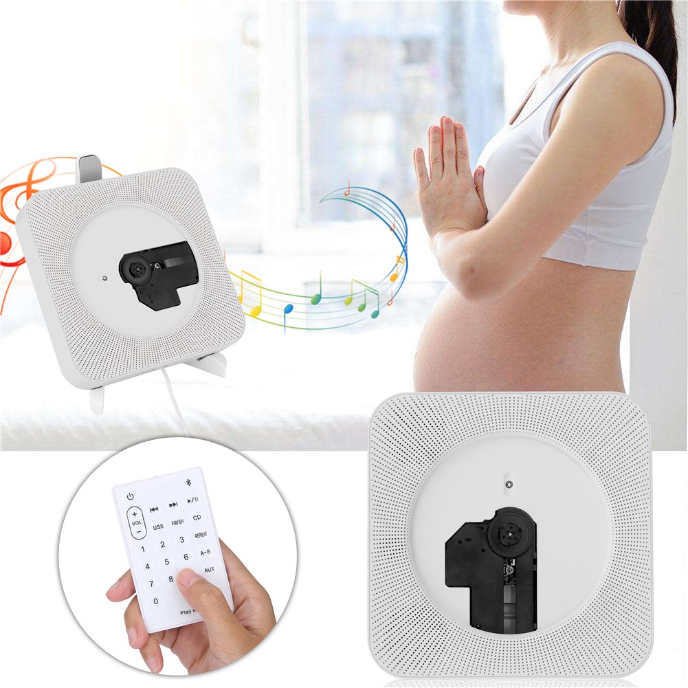 Reproductor De CD Portátil con Control Remoto e Interfaz USB Mp3 Radio FM Altavoz HiFi