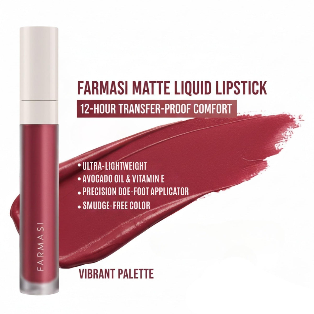 Farmasi Pintalabios Líquido Mate 4 Ml-05 Rojo Amor