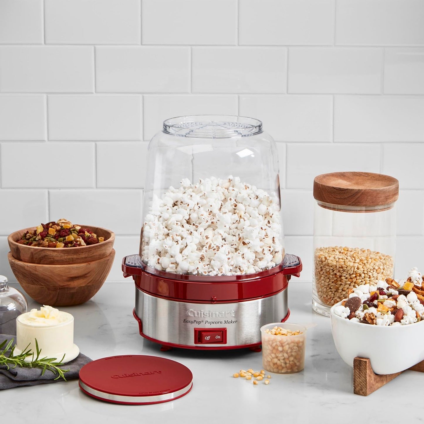 Cuisinart cpm-700 EasyPop palomitero, Rojo, Una talla, 1