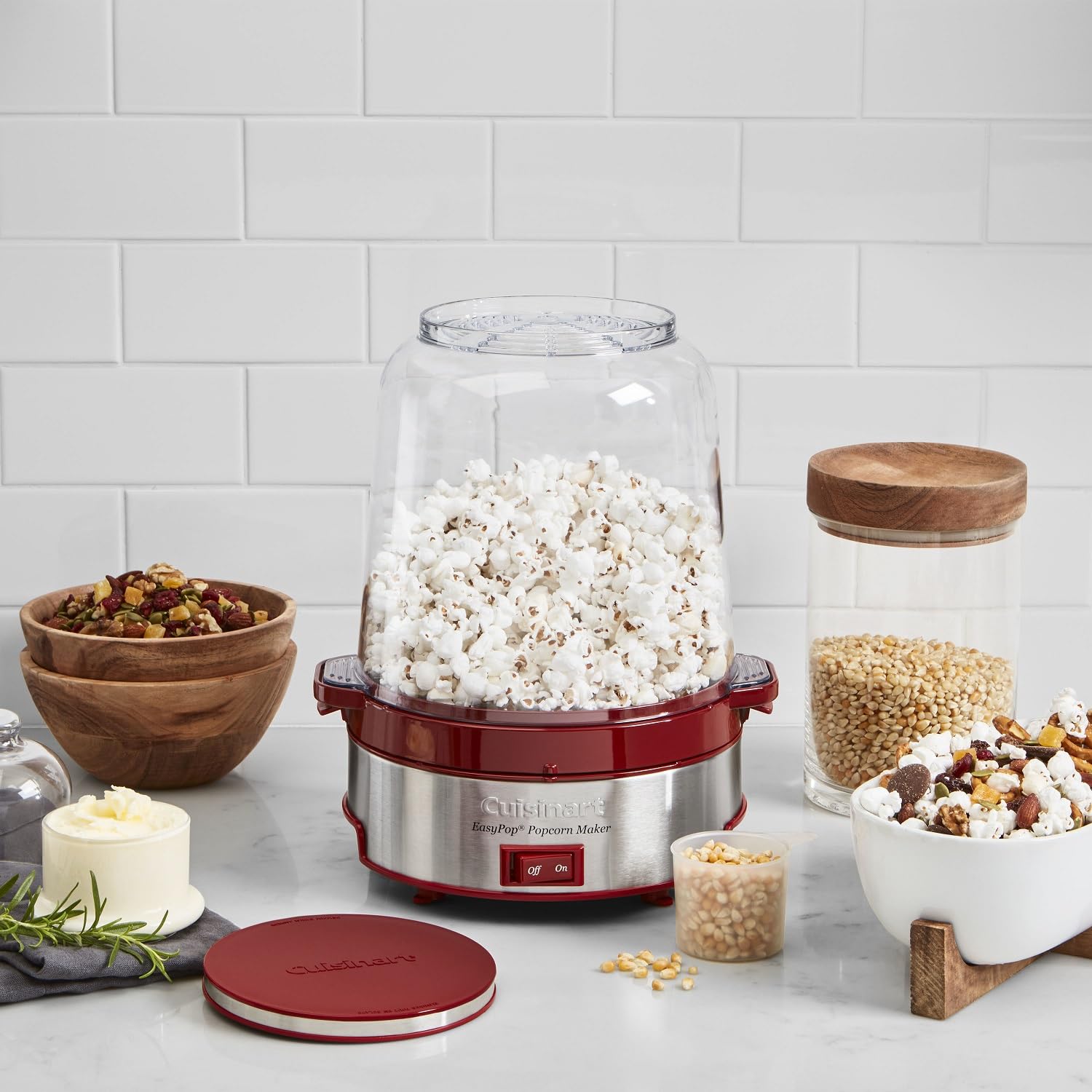 Cuisinart cpm-700 EasyPop palomitero, Rojo, Una talla, 1