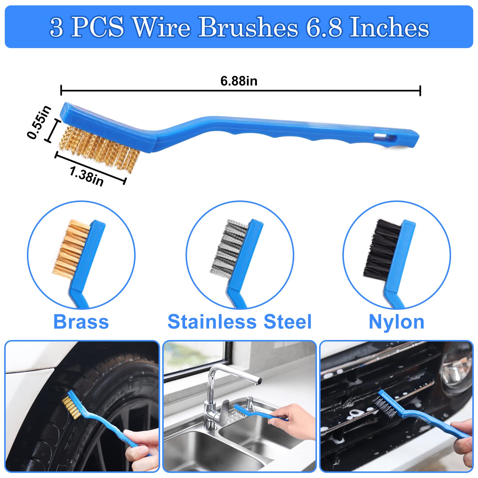 Kit de 27 piezas para detalles de automóviles, juego de cepillos para detalles de automóviles, cepillos para detalles de automóviles, kit de lavado de automóviles, accesorios de automóviles, kit de