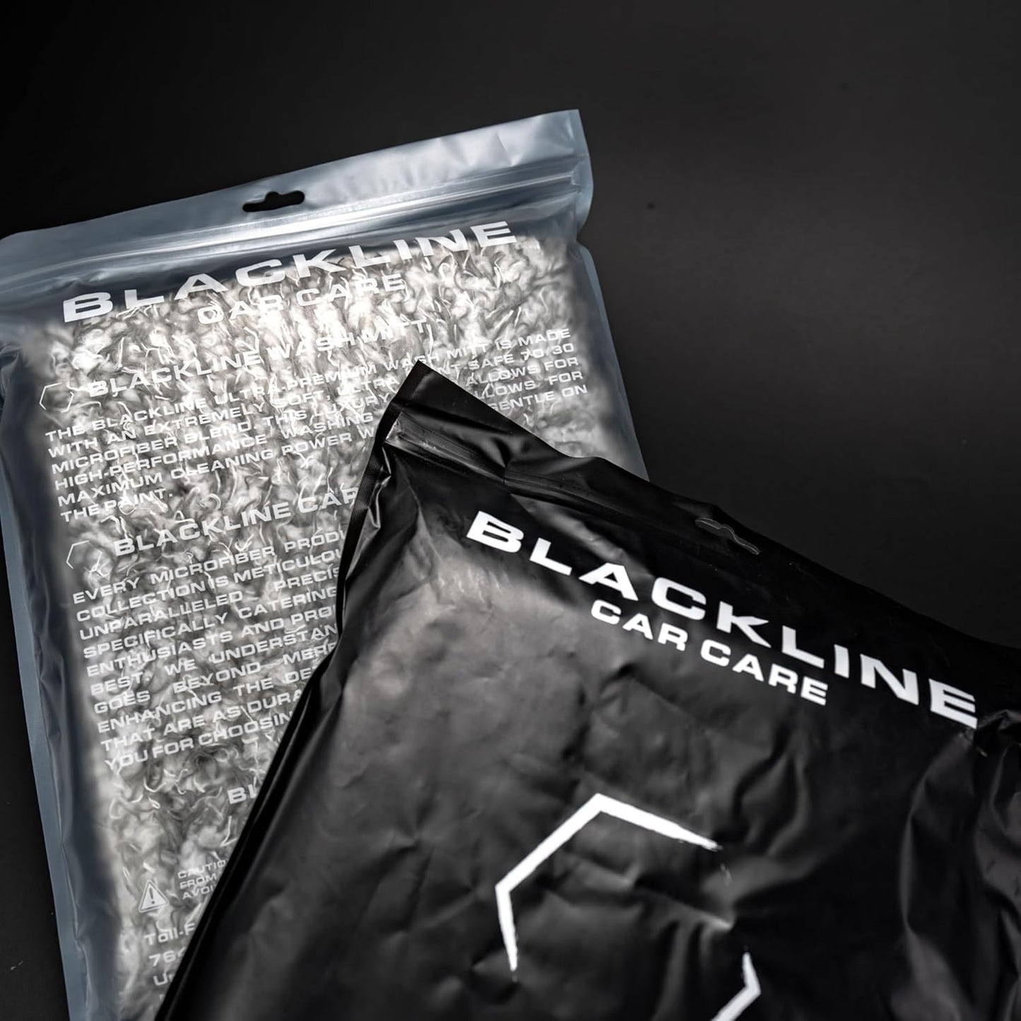 Blackline - Manopla de lavado de microfibra para automóviles, de alta calidad, sin arañazos, para limpieza de automóviles, accesorios de detalles de automóviles, funciona con cubeta, champú de coche o