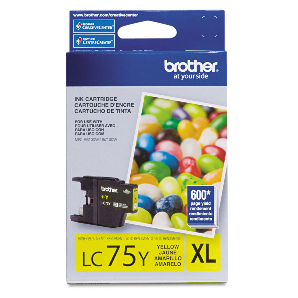 Cartucho de Tinta Brother XL Amarillo de Alto Rendimiento para Impresora
