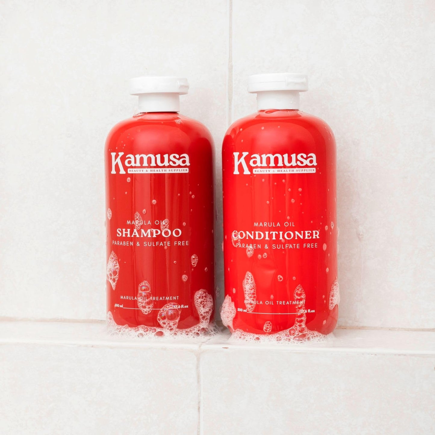 Kamusa Acondicionador de Marula Sin Sulfatos ni Parabenos, Reparador 500ml