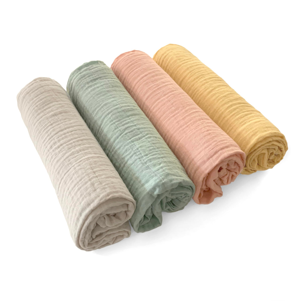 SwaddleDesigns - Mantas de Muselina de algodón para bebé niño y niña, Juego de 4, Mantas de recepción Neutras para recién Nacido, Registro de bebé y Regalo, 46 x 46 Pulgadas, jardín de Primavera