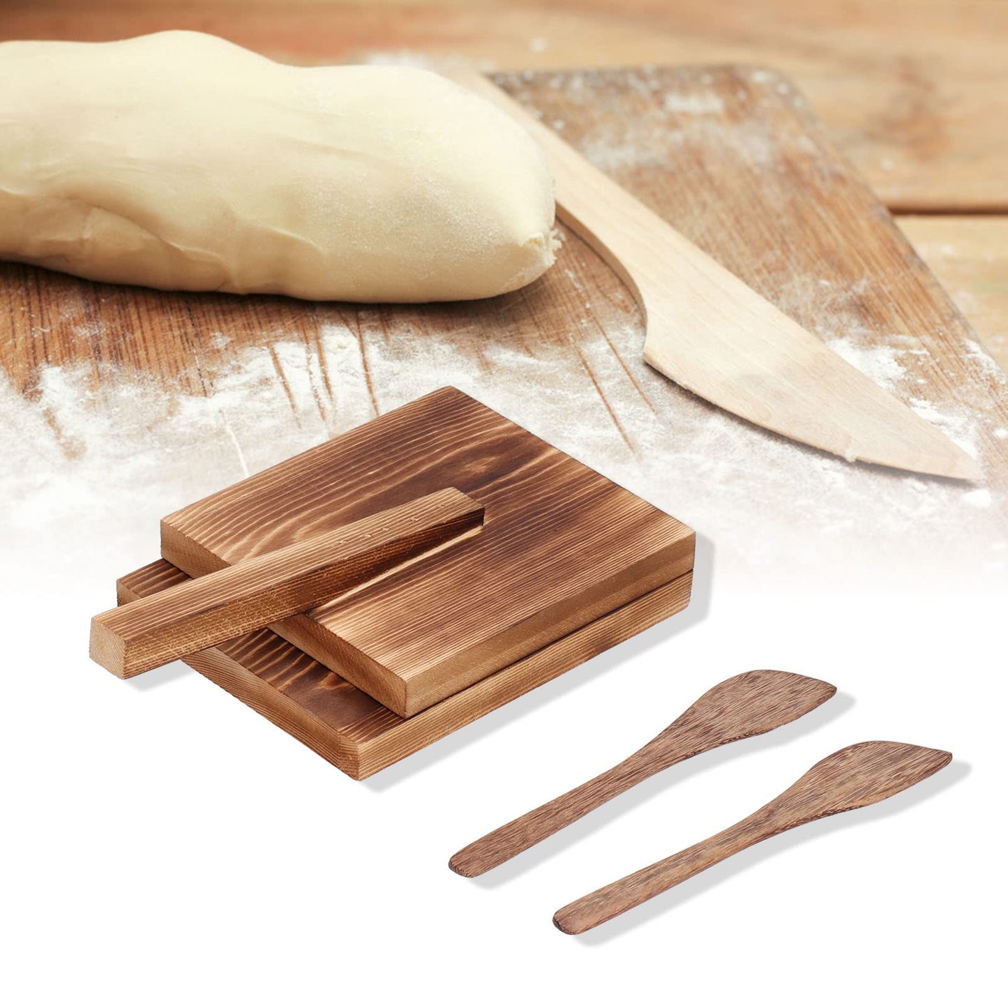 Prensa de Tortillas de Madera Log Wood para el Hogar