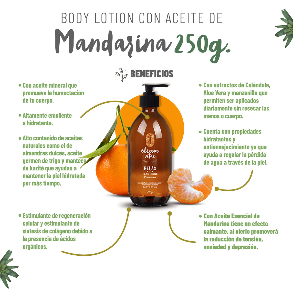 Kit Cuidado de la Piel Oleum Vitae Mandarina Hidratación Profunda