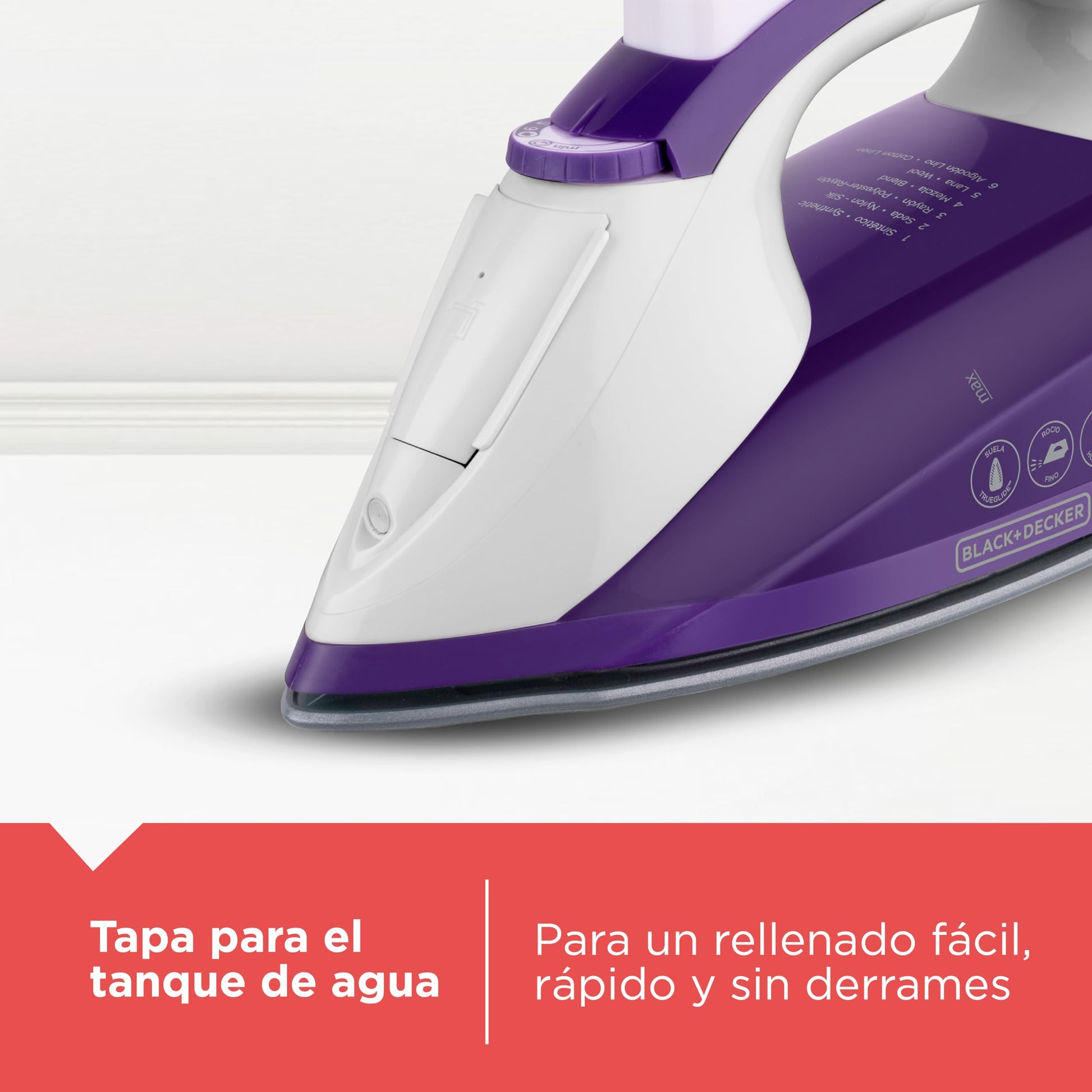 Black+Decker Plancha de Vapor Light 'N Easy 1200W con Control Automático de Vapor y Clip Anti Goteo IR1840