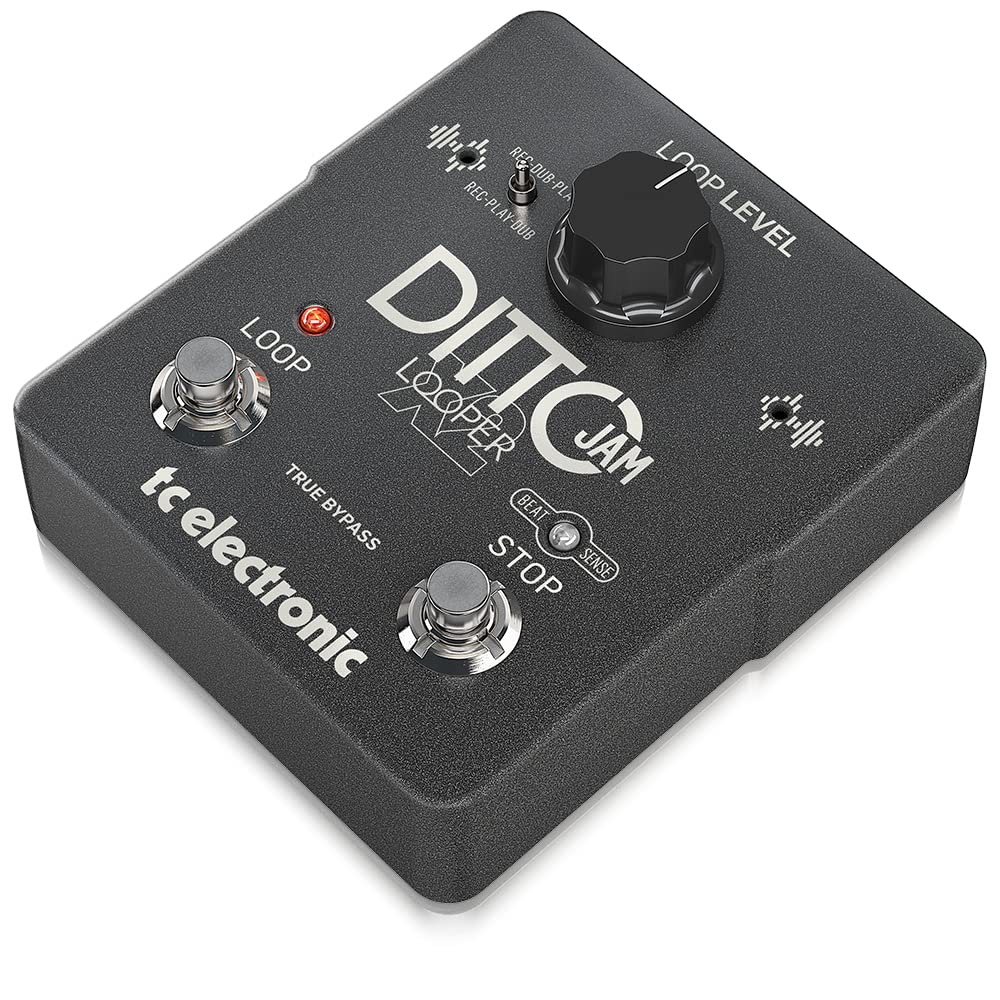 Pedal de Efectos de Bucle de Guitarra TC Electronic Negro Ditto JAM X2