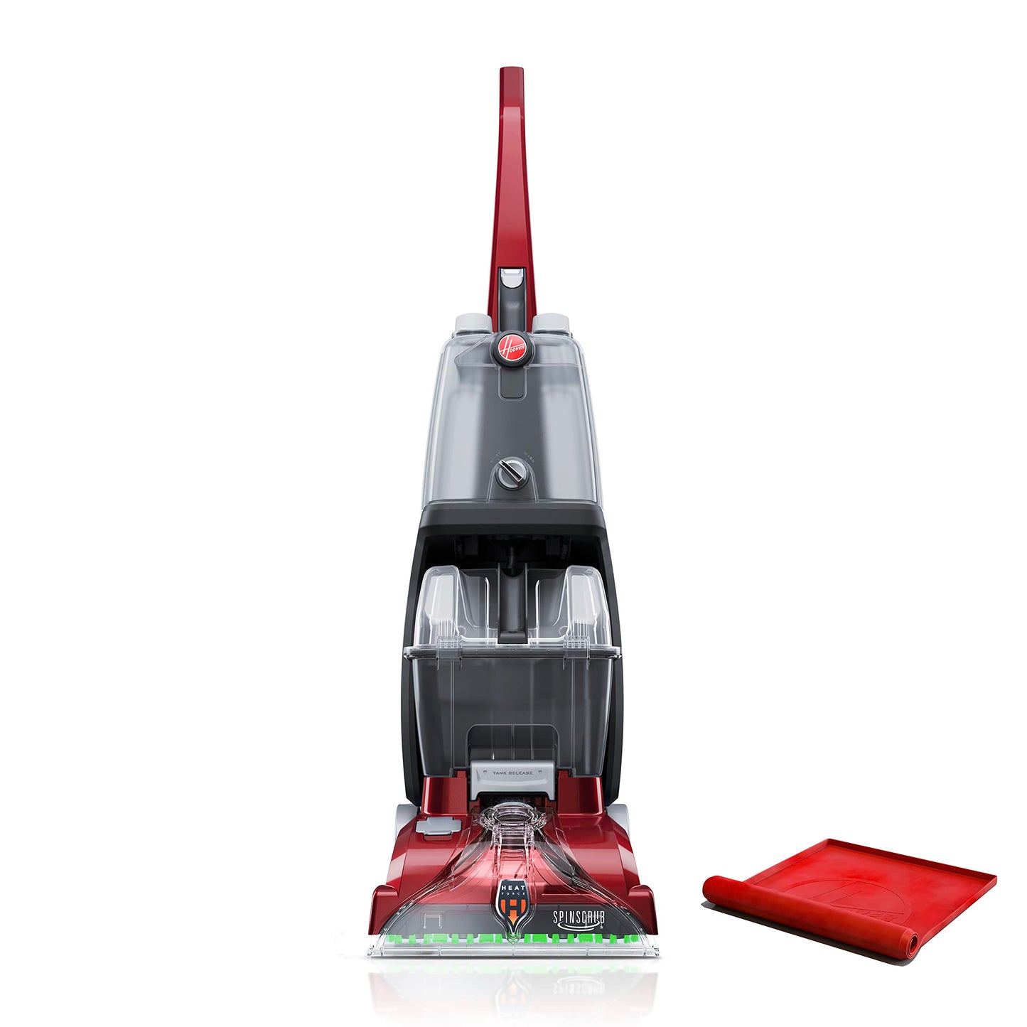 Hoover PowerScrub Deluxe - Máquina limpiadora vertical de alfombras, máquina ligera de limpieza profunda con alfombrilla de almacenamiento, combina con solución limpiadora de alfombras Hoover