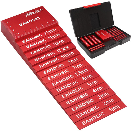 Juego de Barras de Ajuste Métrico EANOSIC Aluminio, Precisión para Carpintería