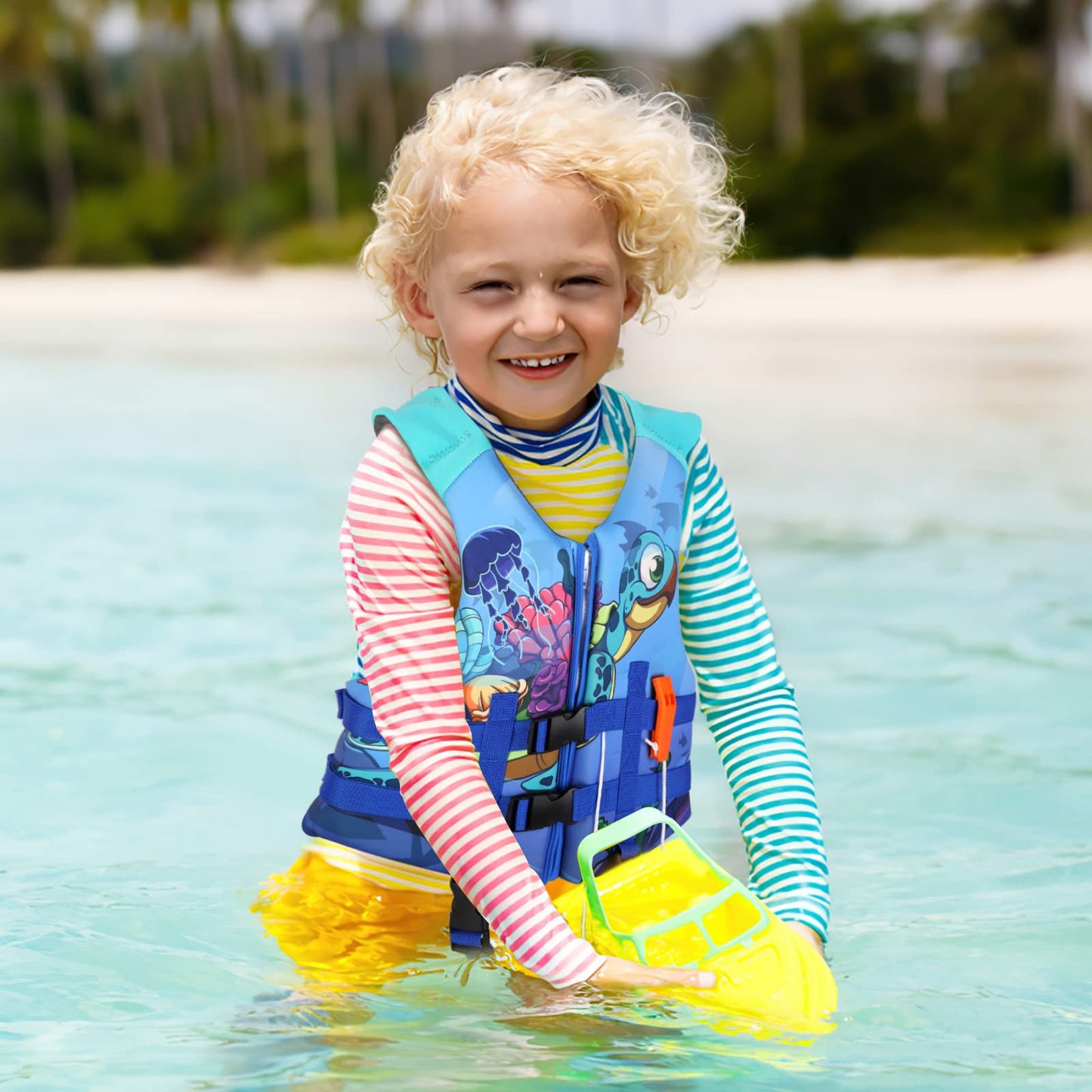 Chaleco de Natación PAETAE Neopreno Niños 1 a 9 Años