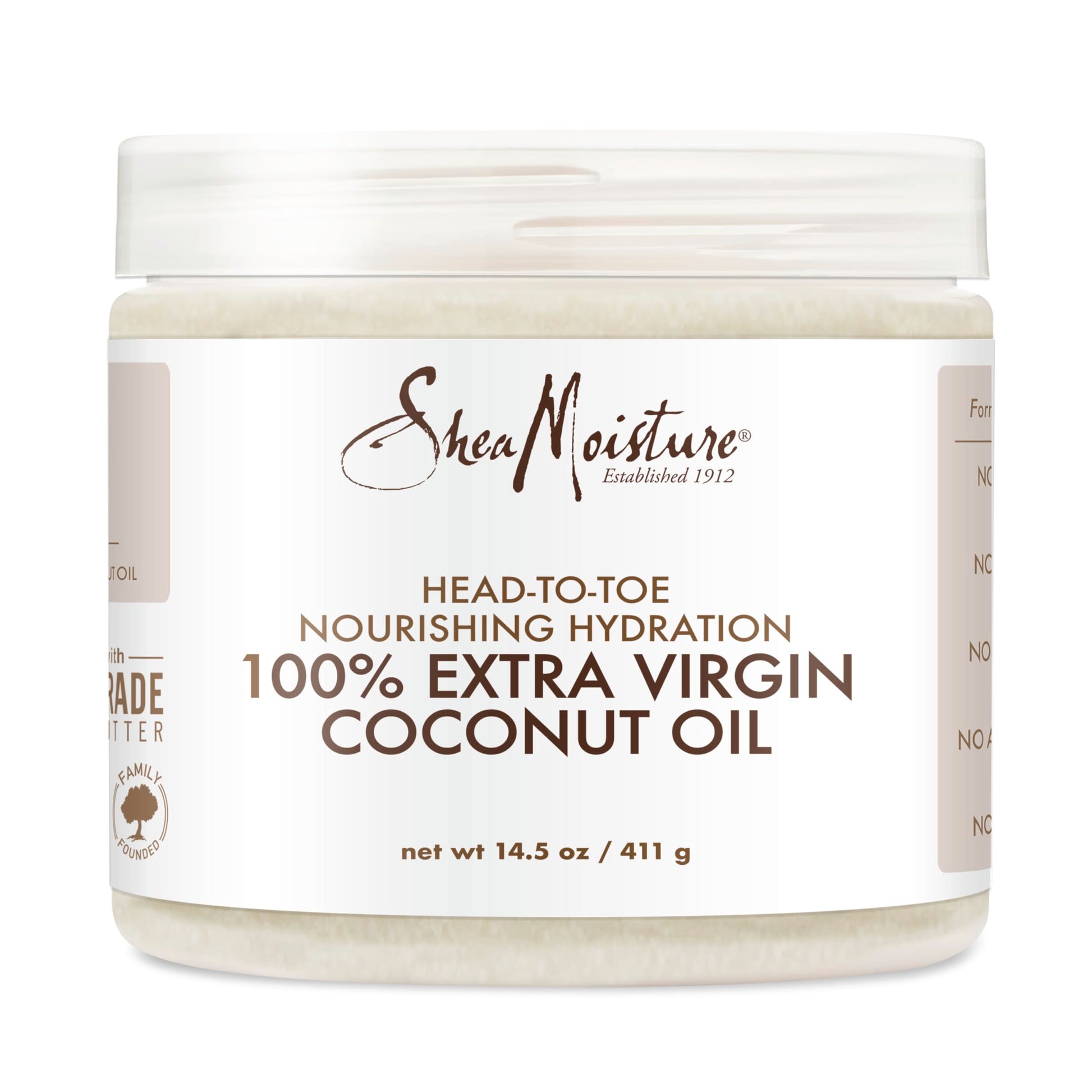 Body Moisturizer For Dry Skin 100% Extra Virgin Coconut Oil Nourishing Hydration Soften And Restore Skin And Hair 14.5oz