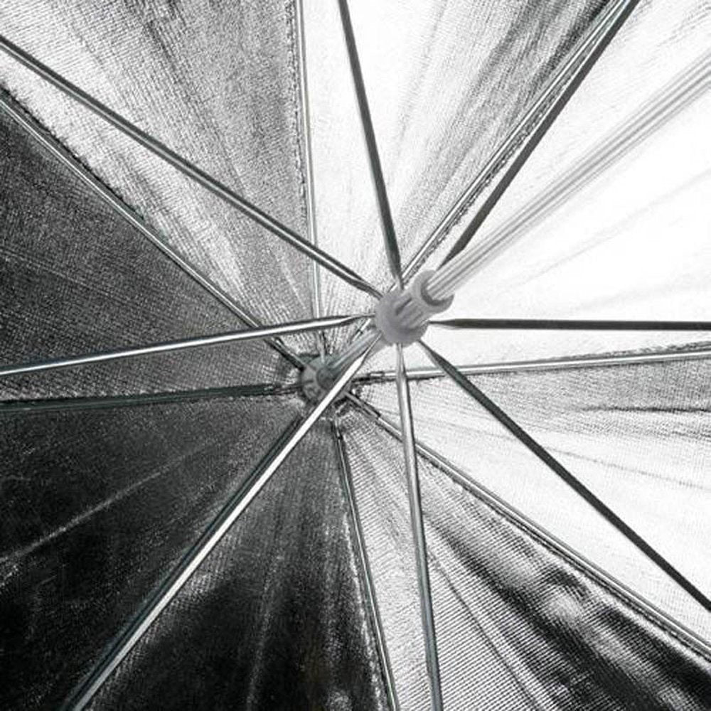 Yunchenghe Godox 40"Pulgadas 102cm Pro Estudio fotográfico Reflector Negro Paraguas de Plata para la Foto de la lámpara de Estudio de iluminación
