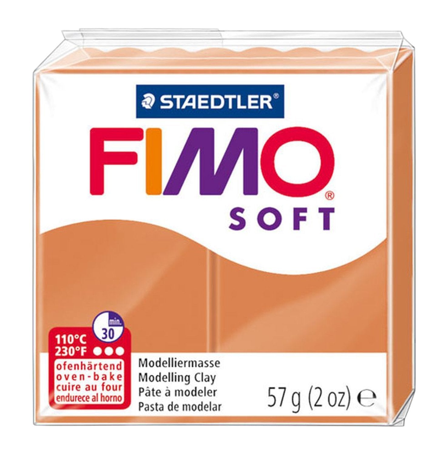 FIMO - Arcilla para modelar horno de polímero suave, 57 g, juego de 8 tonos tierra
