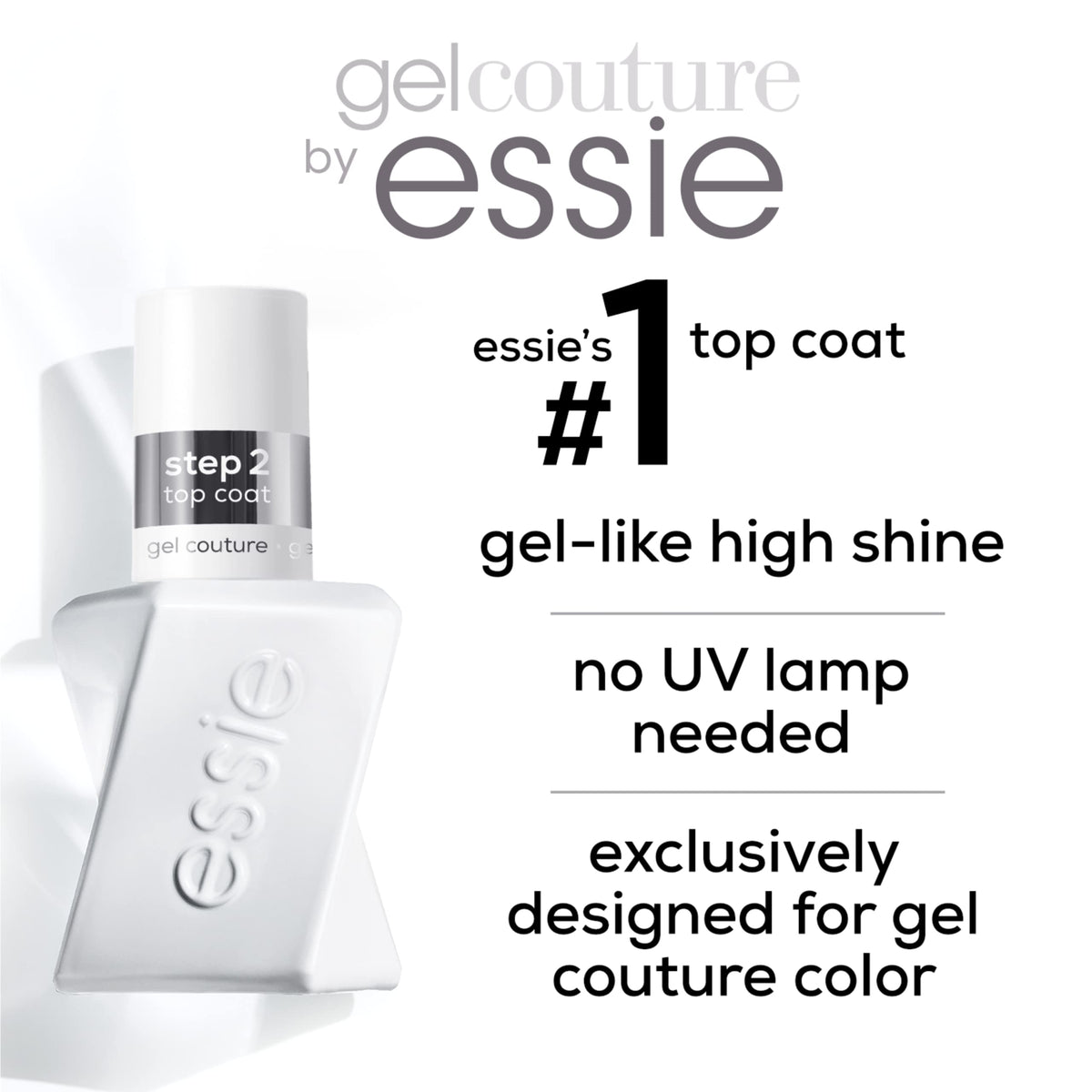 essie Gel Couture Nail Polish + Top Coat Kit, Rock The Runway