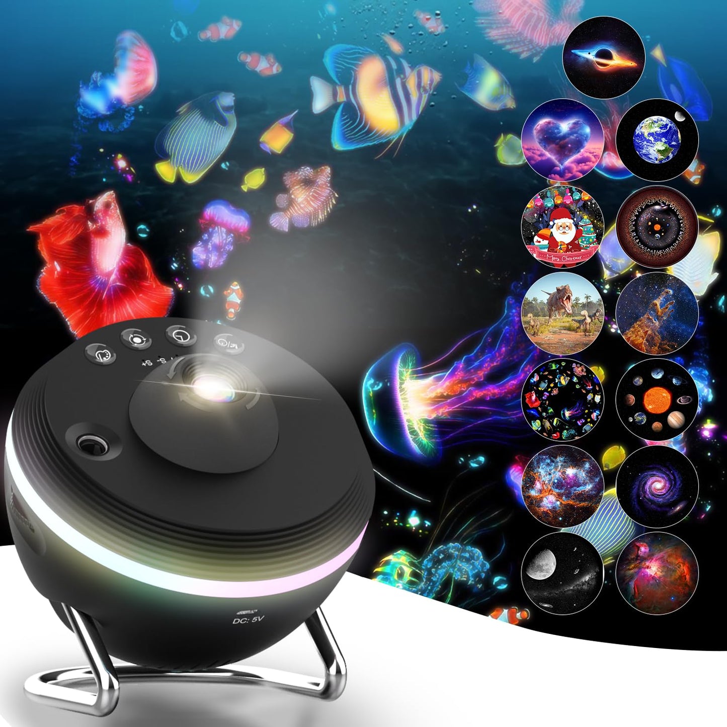Galaxy Projector Pro para recámara, proyector de planetario de estrella, proyector de planetario 13 en 1 con efecto meteorito, lámpara LED de galaxia espacial, luces nocturnas, decoración de