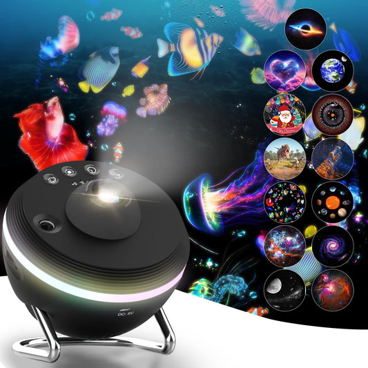 Proyector Galaxy Pro Espacial con Efecto Meteorito y Lámpara LED para Recámara