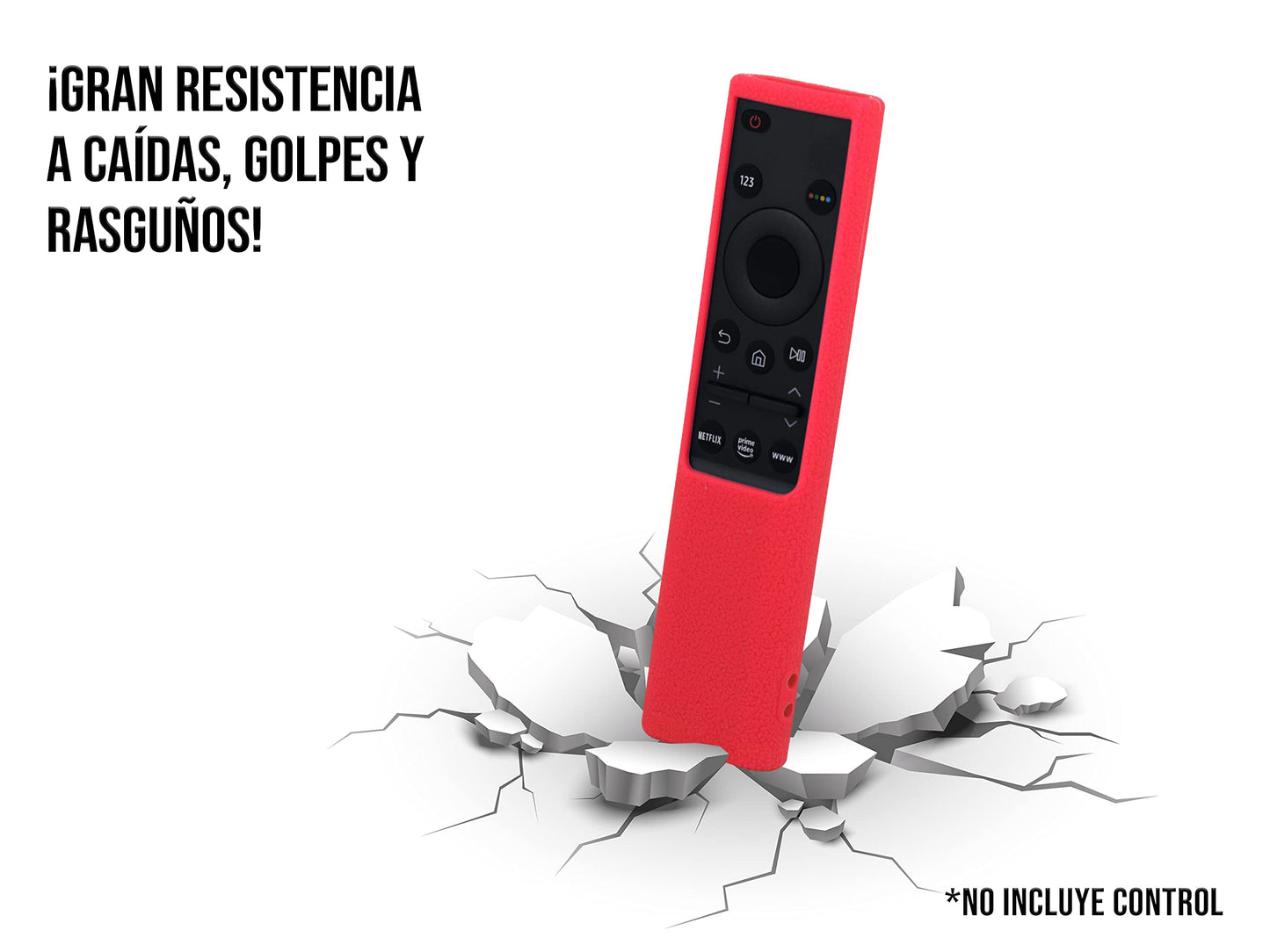 Funda para Control Samsung 4K Smart TV UHD Rojo