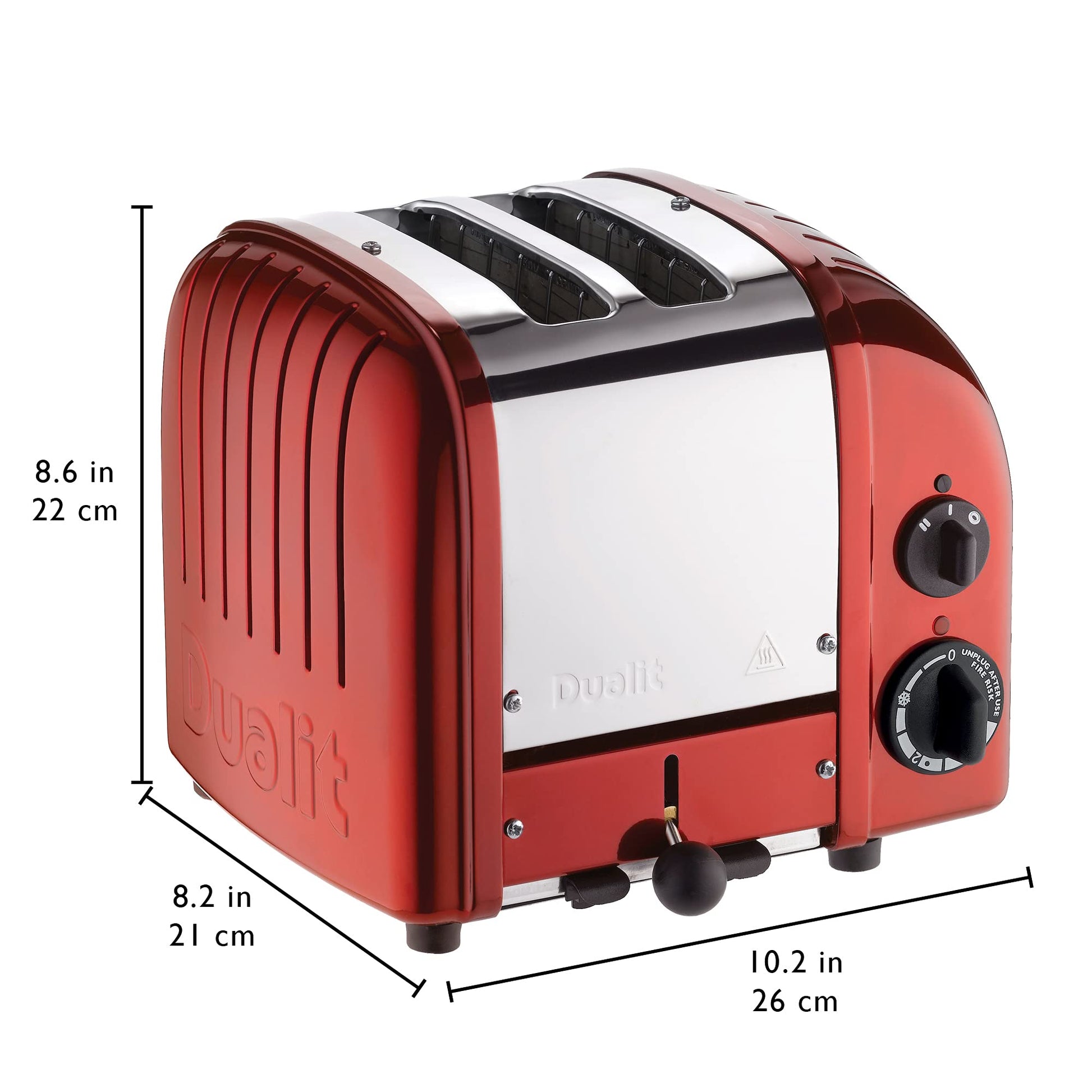 Dualit 2 Slice Classic Toaster, Apple Candy Red