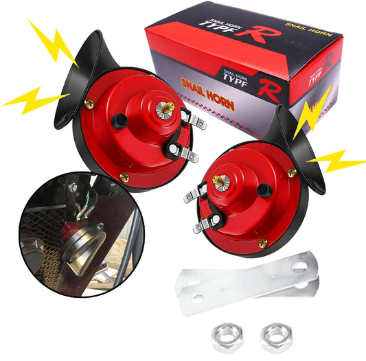 Bocina de Tren,Ocinas de Caracol Eléctrico Súper Fuerte de 150 dB,12 V Impermeable Bocina de Eléctrica de Aire de Coche, Agudos Fuertes y Bocina de Aire,Adecuado para Motocicleta,Camión,Bicicleta,etc.