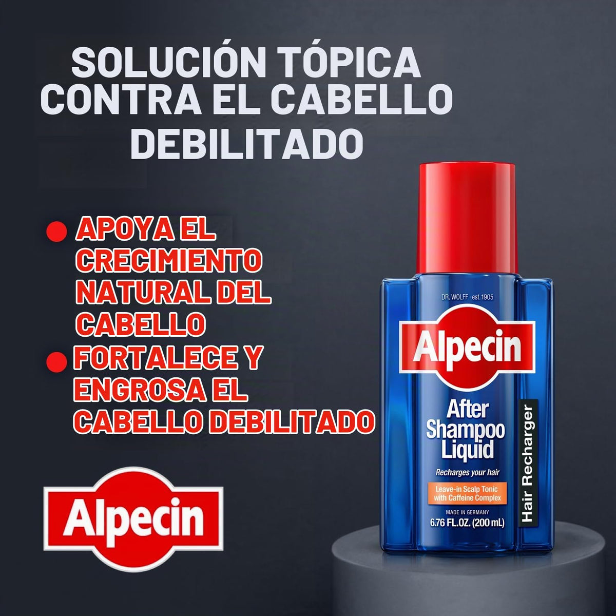 Energizador Líquido para Cabello Alpecin Cafeína 200ml