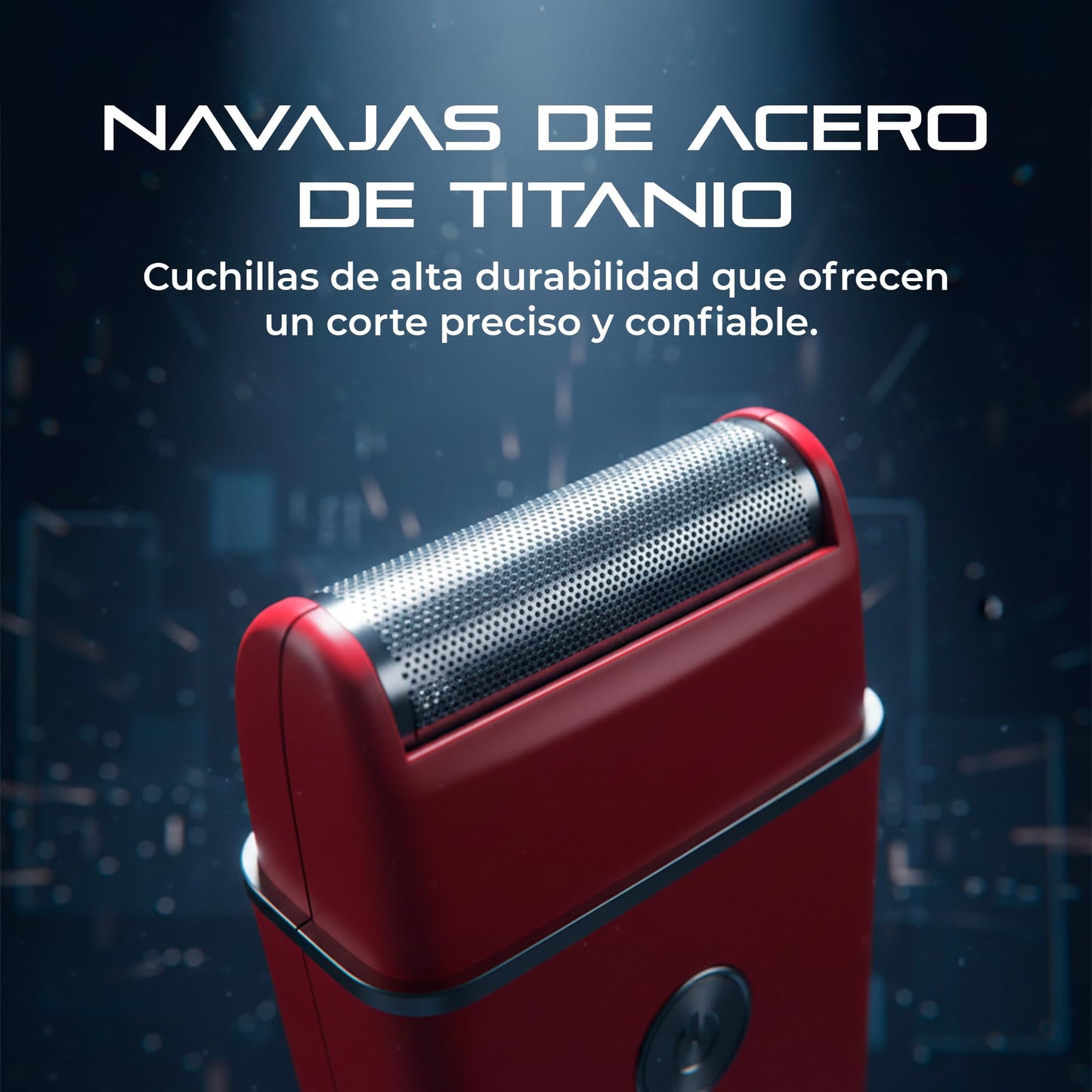 THE ICON LAB | Afeitadora Eléctrica Inalámbrica | Motor 6800 RPM | 60 Min de Uso | Navajas de Acero de Titanio | Resistente al Agua | Carga USB | Indicador LED | Máquina para Cortar Cabello