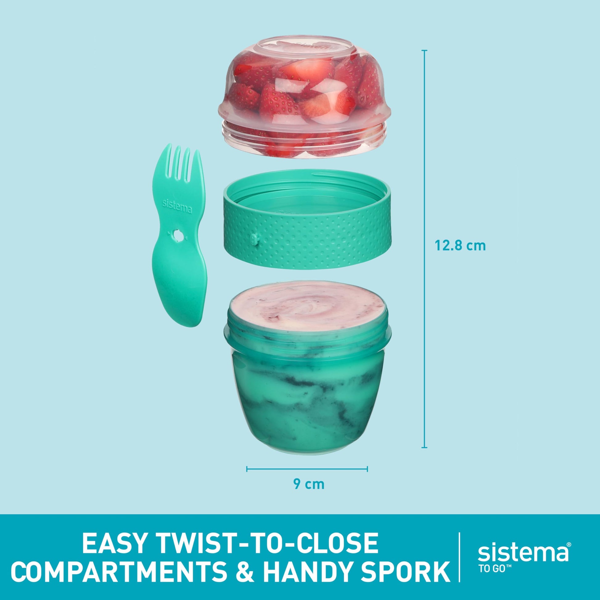 Sistema Go Snack Attack, 515 ml, varios colores