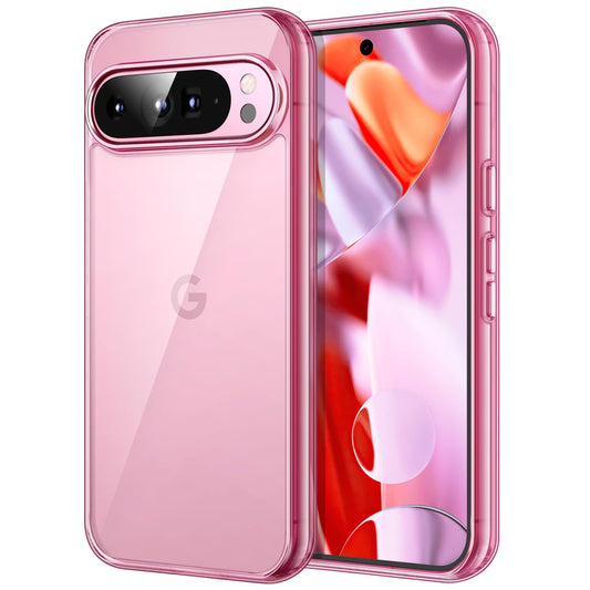JETech Funda para Google Pixel 9 Pro XL 2024, Anti-Amarillo Antigolpes Protectora Carcasa, Antiarañazos PC Duro Respaldo (Rosa Cuarzo)