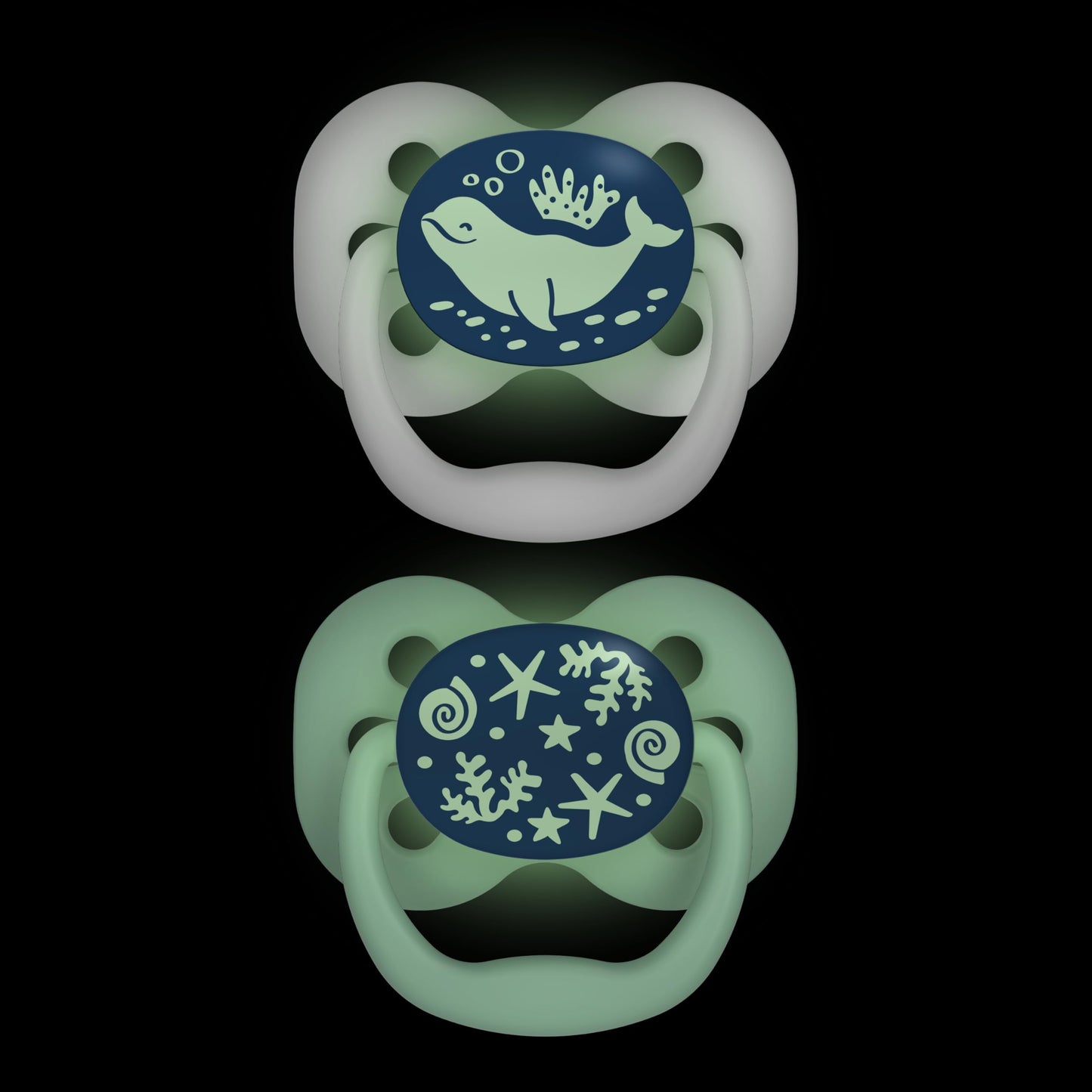 Chupetes Stage 1 Dr. Brown's Azul Resplandor en la Oscuridad 0-6 Meses