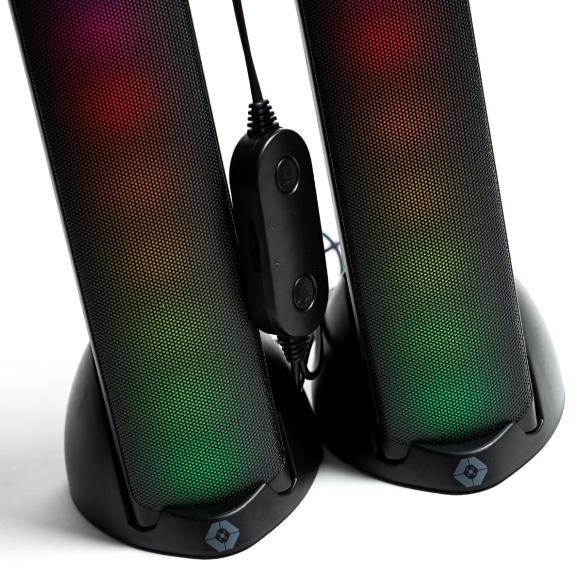 PERFECTCHOICE VORTRED Bocinas Inalámbricas Gamer con Luz RGB - Sonido HQ Transmisión BT Aura