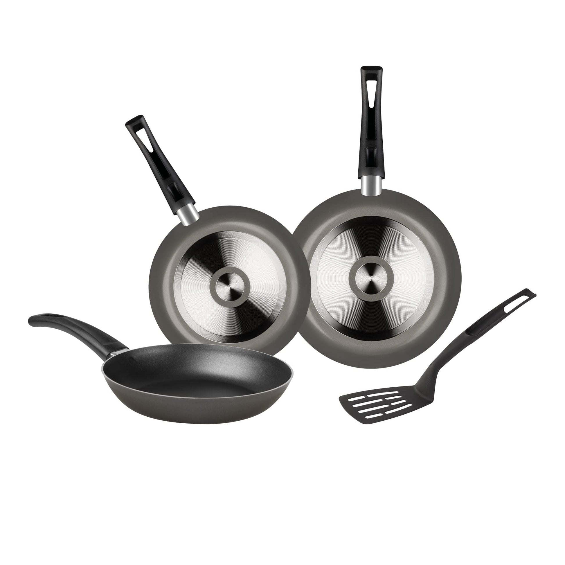 Juego de Sartenes de Aluminio Ekco Gris Antiadherente 4 Piezas