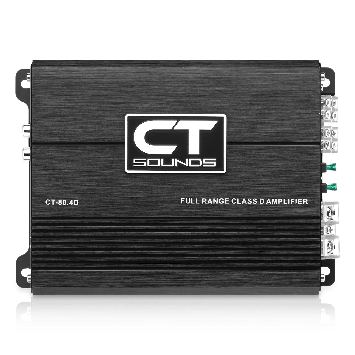 CT Sounds CT-80.4D - Amplificador de audio para coche, clase D de 4 canales, 480 vatios RMS