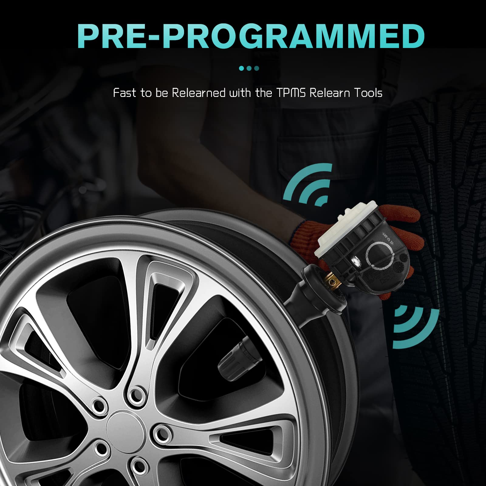AULINK F2GT1A180AB TPMS Sensor de monitoreo de presión de neumáticos para Ford F-150 Edge Ranger Flex Mustang Explorer Lincoln MKS MKX 2015-2020