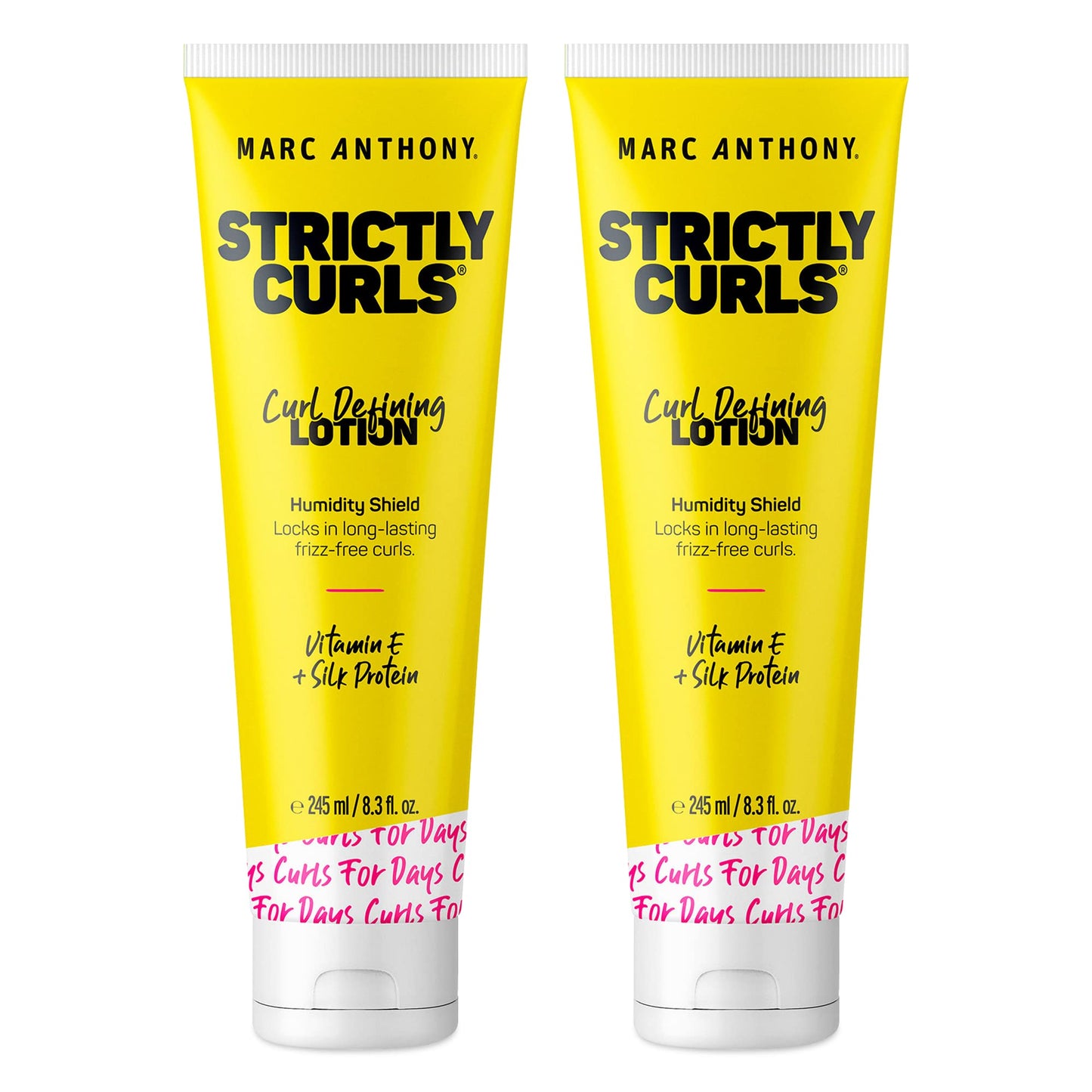 Marc Anthony Strictly Curls Curl Defining Styling Lotion, 8.3 Ounce Tube, 2 count