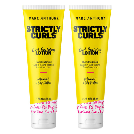 Marc Anthony Strictly Curls Curl Defining Styling Lotion, 8.3 Ounce Tube, 2 count