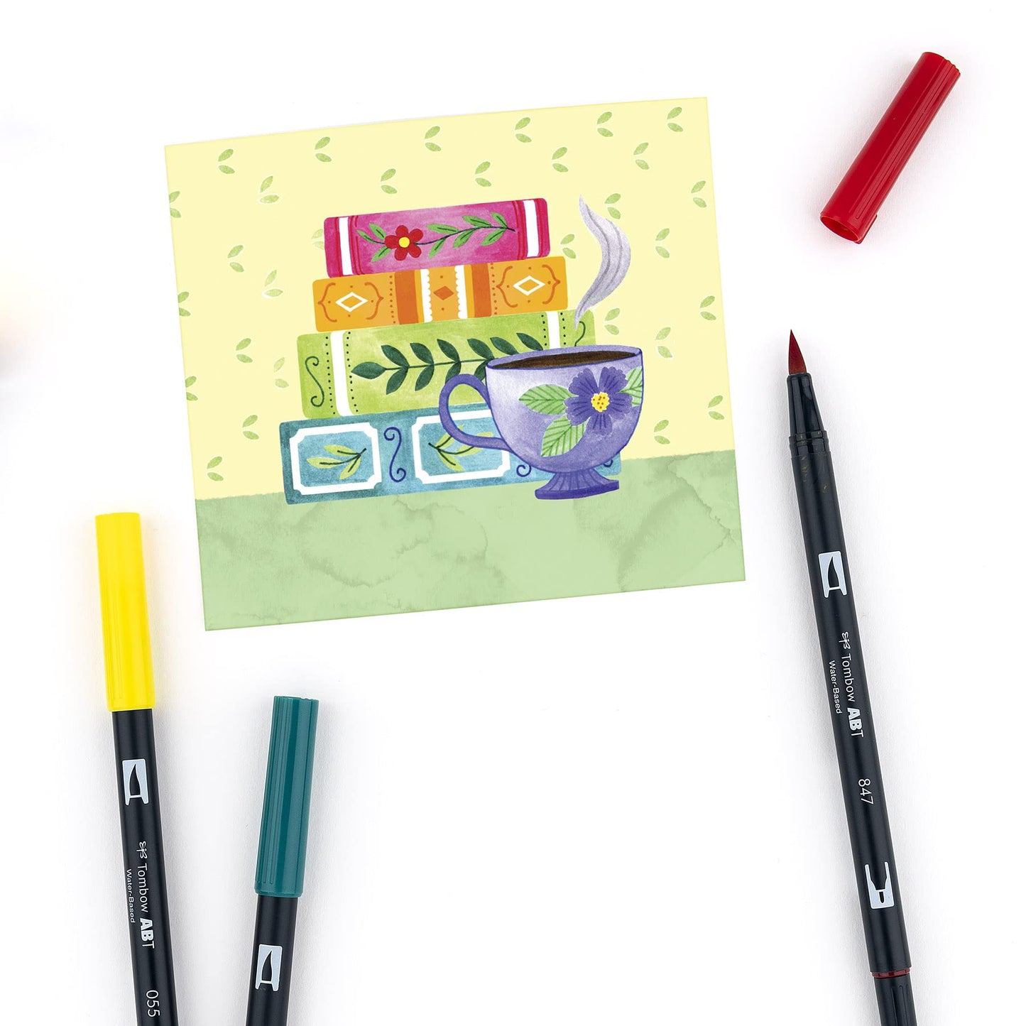 Rotuladores Artísticos Tombow Primarios Doble Pincel Paquete de 10