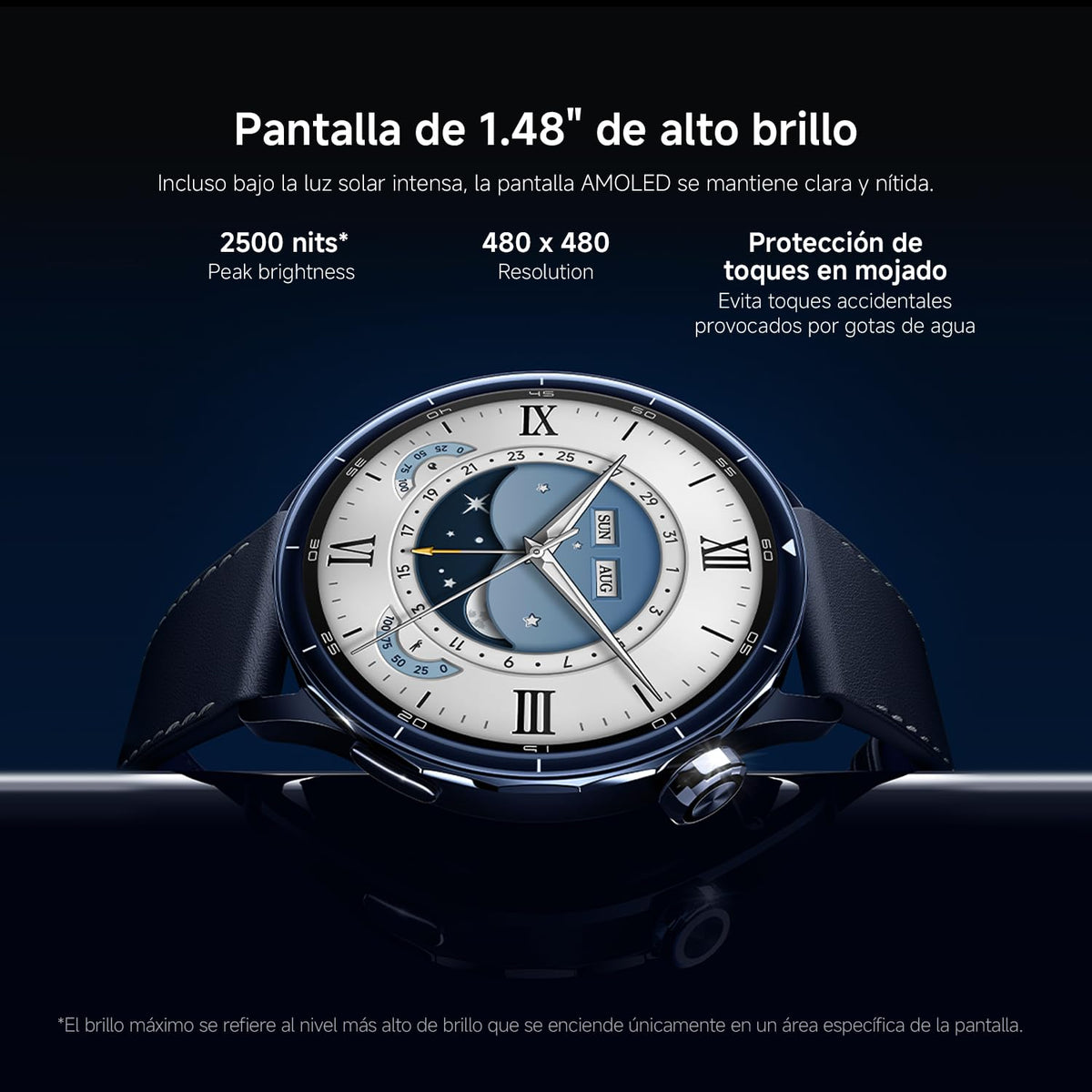 Reloj Xiaomi S5 46mm Plata con GPS y NFC