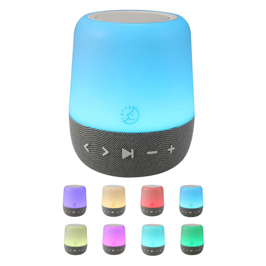 Sleep ZM - Máquina de ruido blanco con 30 sonidos, ayuda digital para dormir con luz nocturna ámbar para bloqueo de luz azul, control táctil, batería recargable y temporizador para adultos y bebés
