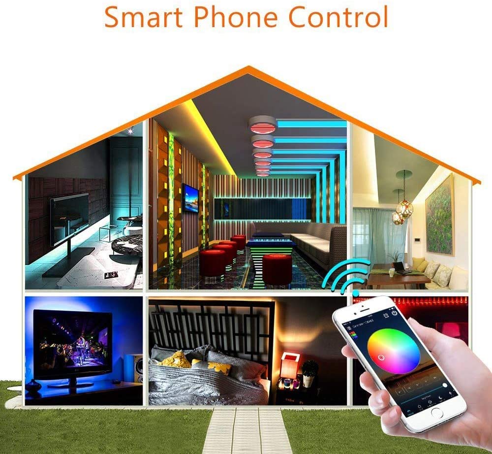 Tira Led TV Fotgear RGB 5050 2M USB Control de App Impermeable IP65 para Decoración del Hogar y al Aire Libre
