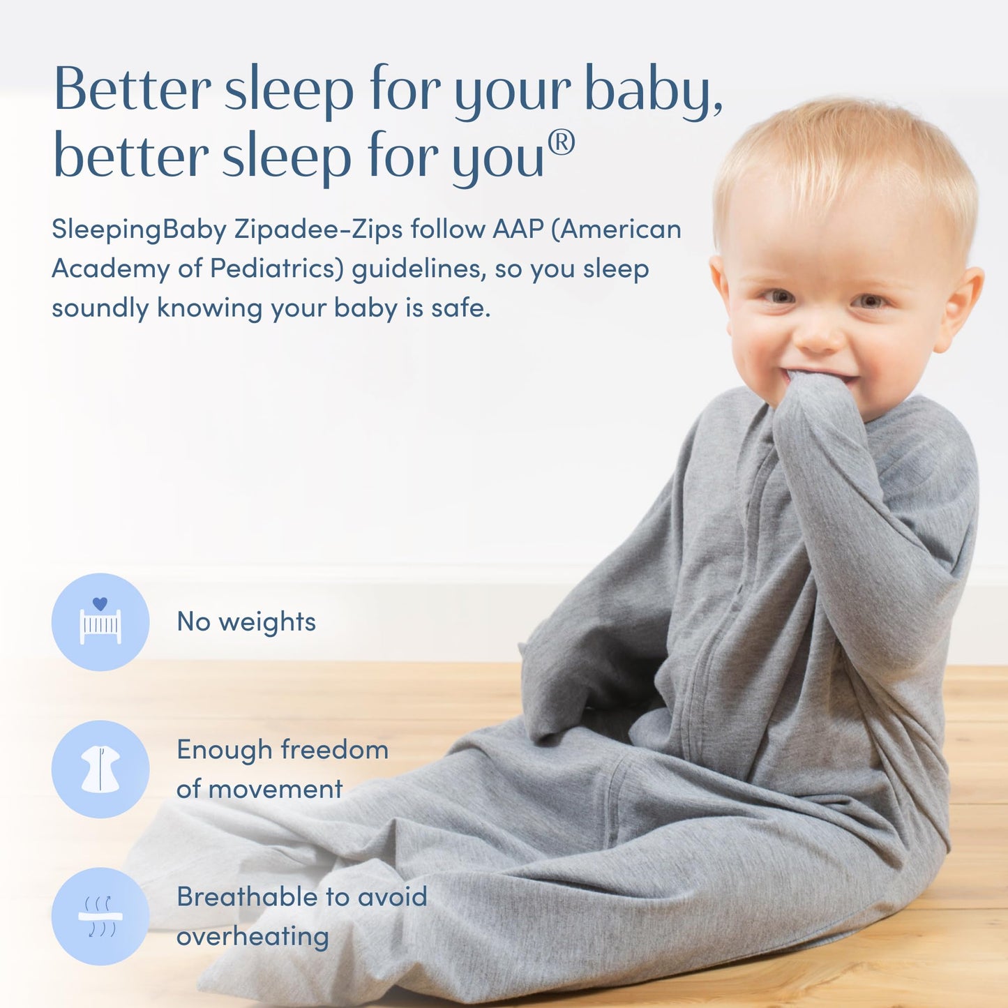 SleepingBaby Classic Heather Manta de Dormir para transicion de Bebe-Zipadee-Zip, Chica, 3-6 Meses [5.5 a 8.6 kg y hasta 74cm]
