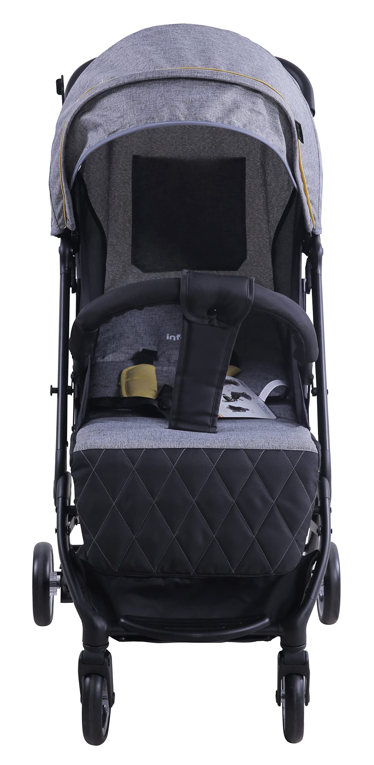 Carriola De Viaje Tipo Maleta Lock It Negro Con Amarillo Lifestyle By Infanti