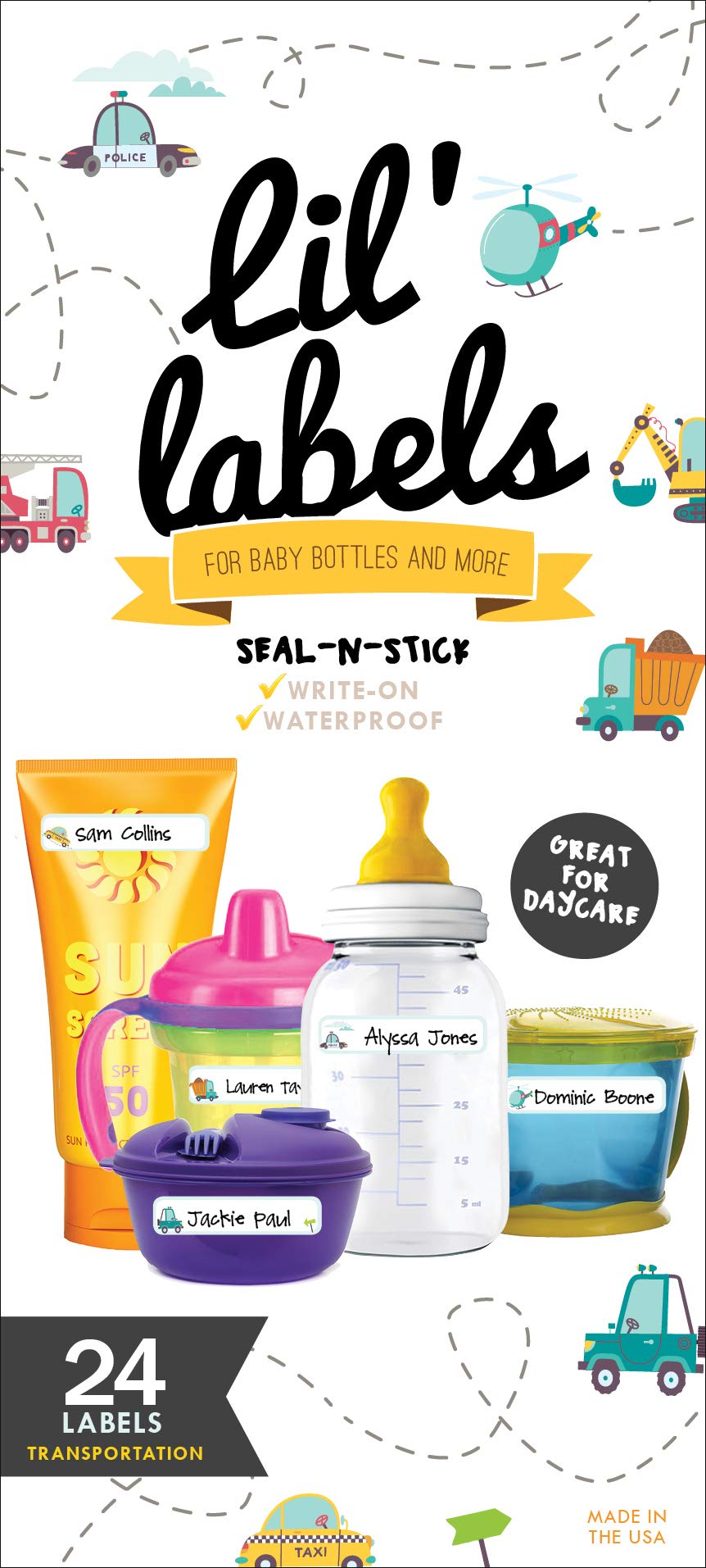 Etiquetas para botellas, autolaminadas, aptas para lavaplatos, etiquetas con nombre para niños, resistentes al agua, para botellas de bebé y tazas con asas para guardería y escuela, hechas en Estados