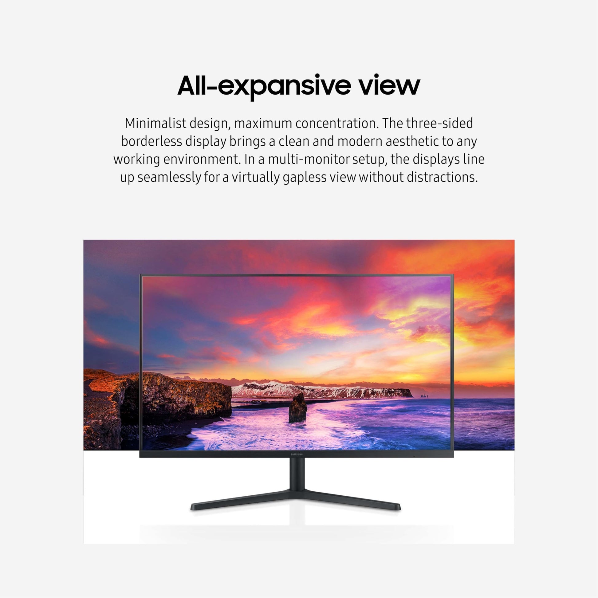 Samsung - Monitor Plano de 32 Pulgadas, Serie S30B, 75 Hz, Pantalla sin Bordes, AMD FreeSync, Modo de Juego, Cuidado Ocular avanzado, HDMI y DisplayPort, LS32B304NWNXGO, 2024