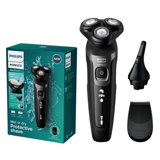 Afeitadora Eléctrica Lingtoolator Azul Recargable 5D Flex para Hombre