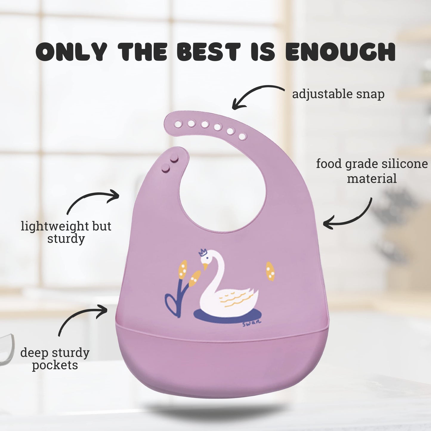 Sarvoza Baberos de silicona para bebé con recogedor de alimentos (juego de 3) – Plástico última intervensión de BPA, duradero y ajustable, baberos de silicona para bebés, niños y niñas