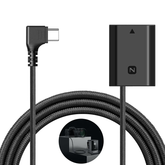 Batería Dummy USB C NEEWER Negro Compatible para Sony NP-FZ100