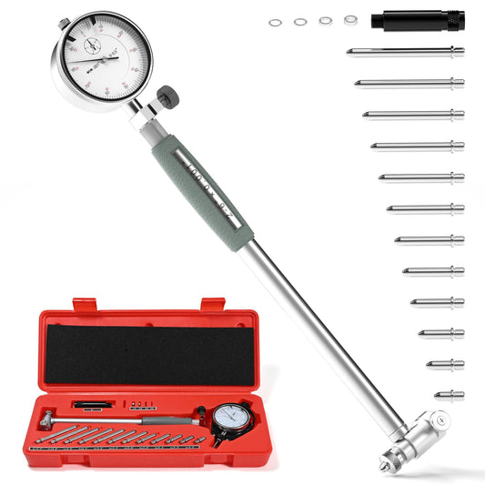 Calibre de calibre de esfera de 2 a 6 pulgadas / 0 pulgadas medidor de medición de cilindro de agujero de motor interior indicador de esfera de micrómetro para kit de herramientas de cilindro de