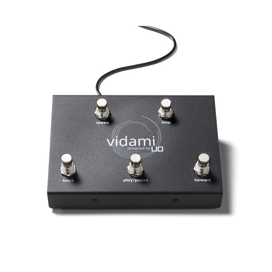 Pedal Vidami YouTube Azul para Control de Videos en Línea para Músicos